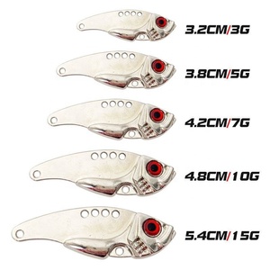 VIB çinko alaşım elektroliz Rattlesnake 3g-15g alt yem kiti sert yem jig cazibesi Crucian sazan PVC malzeme kancalar dahil - Product Image 2