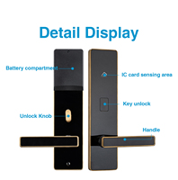Cerradura de Puerta de Hotel RFID con Entrada sin Llave y Acceso por Tarjeta RF, Seguridad para Habitaciones de Hotel y Sistema Profesional de Gestión de Cerraduras de Hotel