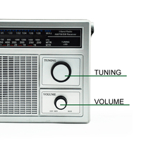SM-404SILVER National Uganda Sun Africa Simbable Portatil Multibandes Recepteur Pila Parlante 3 Bandes AM/FM/SW Radio