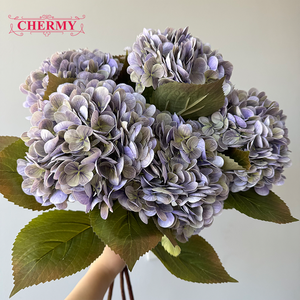 <span class=keywords><strong>ดอก</strong></span>ไฮเดรนเยียสีม่วงเขียว DC178 ดาเหลียน เชอร์มี่ พรีเมียม เรียลทัช ลาเท็กซ์ <span class=keywords><strong>ดอก</strong></span>ไม้ประดิษฐ์สำหรับตกแต่งโต๊ะงานแต่งงาน - Product Image 2