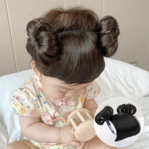 Diadema trenzada para peluca <span class=keywords><strong>de</strong></span> bebé para niños, diadema <span class=keywords><strong>con</strong></span> <span class=keywords><strong>flequillo</strong></span> para niños <span class=keywords><strong>con</strong></span> hebilla para la cabeza para accesorios para el cabello COS - Product Image 3