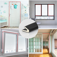 Tira de Sellado de Espuma de PU para Puertas de Seguridad, Impermeable, Antirrobo, para Puertas, Ventanas y Puertas Delanteras