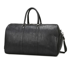 Fashion Waterproof Sport Gym Shoulder <b>Mens</b> PU Duffle <b>Bag</b> with Zipper Closure Shoe Compartment Custom Print <b>Travel</b> <b>Bag</b> - Product Image 2