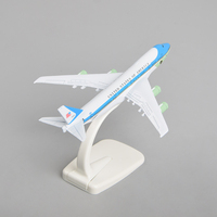 Modèle d'avion en alliage moderne à l'échelle 1:400, US Air Force One, 16 cm, B747-200, avion de simulation en métal fabriqué à la main