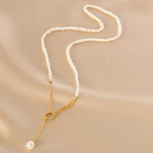 Collar de Perlas de Agua Dulce Clásico para Mujer WENCHI, 450g, Estilo Natural y Delicado - Product Image 5