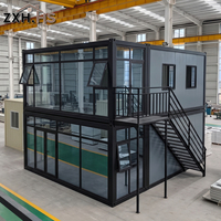 Maison conteneur préfabriquée 6m x 3m - Unité modulaire fournie en kit pour kiosque à café
