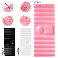 Support multifonctionnel pour pinceaux de nail art, plateau de rangement pour vernis gel et palette de couleurs, organisateur de rangement pour strass, idéal pour salon de manucure