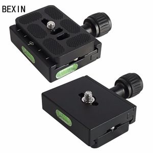 แผ่นยึดกล้องอะลูมิเนียมอัลลอยด์ Bexin พร้อมระดับน้ำ สำหรับกล้องดิจิตอล ขาตั้งกล้อง หัวล็อคแบบลูกบิด อุปกรณ์เสริม - Product Image 1