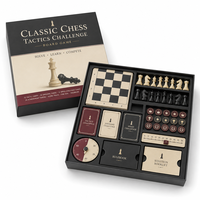 Jeu de société d'entraînement aux tactiques d'échecs personnalisé avec cartes tactiques OEM ODM pour les clubs
