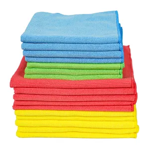 10 pack customized multi functional car kitchen room floor glass washing rags 80%polyester+20%polymide microsoft cleaning cloths