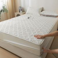 Drap-housse imperméable en microfibre de couleur unie