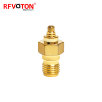 Adaptador Coaxial RF de 50 ohmios para Aplicaciones de Radiofrecuencia, Conector Coaxial SMA Hembra a MMCX Macho