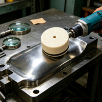 Disque de polissage industriel tissé uni pour finition de surfaces métalliques lourdes, élimination des bavures, polisseuse haute vitesse