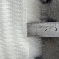 Nouveau style tissu en fausse fourrure de lapin à poils longs, imitation fourrure de tigre, doux et pelucheux, imprimé tigre, pour manteaux de mode et jouets