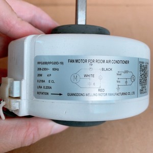 มอเตอร์พัดลมเครื่องปรับอากาศมีเดีย RPG20B 20W 60Hz 4 ขั้ว สำหรับอะไหล่เปลี่ยนยูนิตภายในอาคาร - Product Image 1