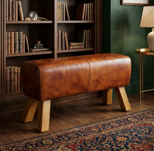 Puf Ajustable Hecho a Mano, Taburete Contemporáneo Multiusos para Sala de Estar, Dormitorio y Gimnasio - Product Image 1