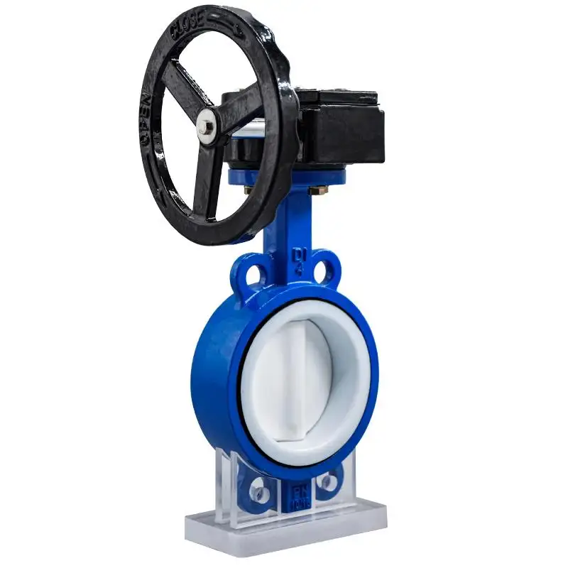 Factory Direct Sale PTFE Neoseal Center Rubber Line Butterfly Valves For Water Pipe Service