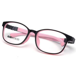 Siêu nhẹ Silicone trẻ em kính quang học Khung dễ thương 4-9 tuổi cận thị kính khung chống ánh sáng màu xanh kính cho trẻ em - Product Image 5