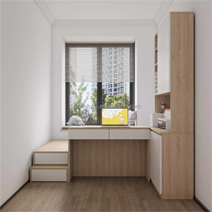 Factory Direce Wholesale Low Price Tatami Bedroom Furniture Sets Durable Wooden <b>Storage</b> Bed With Wardrobe for Apartments & Dorms - Product Image 5