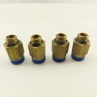 1/8-28 Bspt Male X 8mm Tube Push to Connect Straight Connector Banyak 4 buah, Baru, Asli, Tersedia, dengan Garansi Satu Tahun.