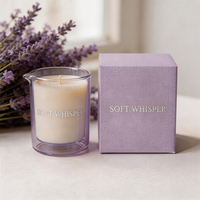 Pot à bougie en verre soufflé à la main, givré, avec bec verseur, pour bougies de massage, 8oz, 12oz, 16oz, pour fabrication de bougies, pour boîte de luxe SPA