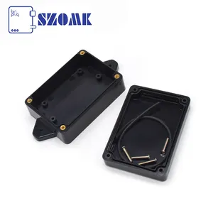 84*59*34mm negro Beige caja de conexiones impermeable a prueba de polvo IP65 ABS caja de interruptor de plástico caja de proyecto eléctrico con oreja fija