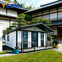 Maison conteneur modulaire de luxe pliable, résistante aux intempéries, au tremblement de terre et au feu, de 20 pieds ou 40 pieds, pour bureau, bâtiment ou villa