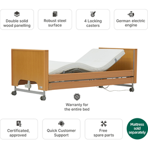 <span class=keywords><strong>Lit</strong></span> médical <span class=keywords><strong>électrique</strong></span> réglable pour maison de retraite, personnes âgées obèses, IEC 60601, <span class=keywords><strong>lit</strong></span> de soins à domicile pour patients, <span class=keywords><strong>lit</strong></span> médical en bois pour hôpital et soins à domicile - Product Image 5