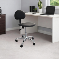 Chaise de salle blanche ESD en cuir conducteur antistatique de haute qualité pour laboratoires et bureaux