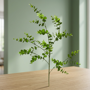 Artificial Eucalyptus Leaf Spray – Realistic Faux Greenery Stem for Home & Event <b>Decoration</b> - Product Image 3