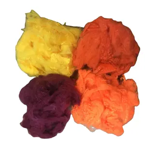 Recycle polyester staple fiber china manufacture colored