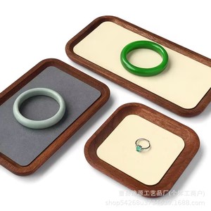 Solid Wood Jewelry Tray Custom Made Engraving Display Storage For Bracelets <b>Necklaces</b> <b>Rings</b> - Product Image 3
