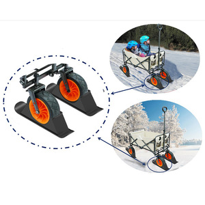 Trineo de nieve plegable para exteriores, material ABS de 400mm de longitud para adultos y niños, esquí, snowboard, patinaje sobre hielo - Product Image 4
