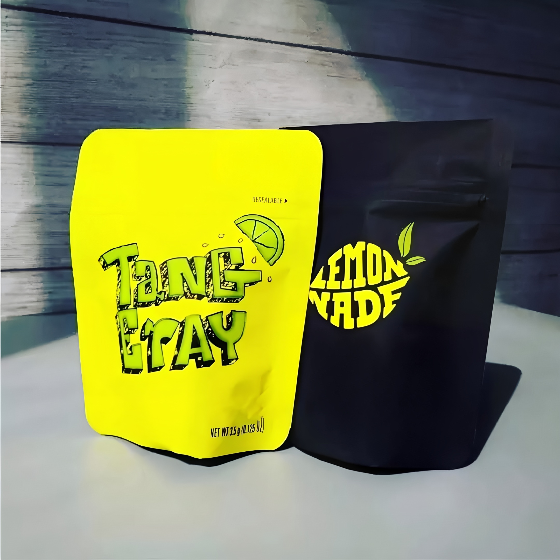 Customized 3.5g Mylar Bags Food Grade Resealable Aluminum Foil Stand Up Pouch ZipLock Smell Proof Childproof Cookies Packaging