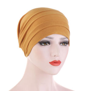 Gorro de quimio para dormir de seda cruzada para mujer, gorro turbante, bufanda, gorro de quimio para cáncer, gorro Hijab, gorro musulmán para el pelo - Product Image 2
