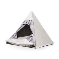 Fabriek Custom Schattige Pet Tent Wit Canvas Bed Voor Hond En Kat Multi-Stijl Huisdier Tipi Kat Grot Bed Tent Huis Schuilplaats