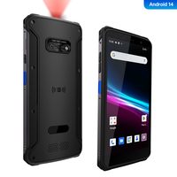 YGF F20 5,5 pulgadas Android 9,0/14 PDAs resistentes 4 + 64GB IP67 Terminal Industrial de mano PDAs 1d 2d Escáner de código de barras Pdas