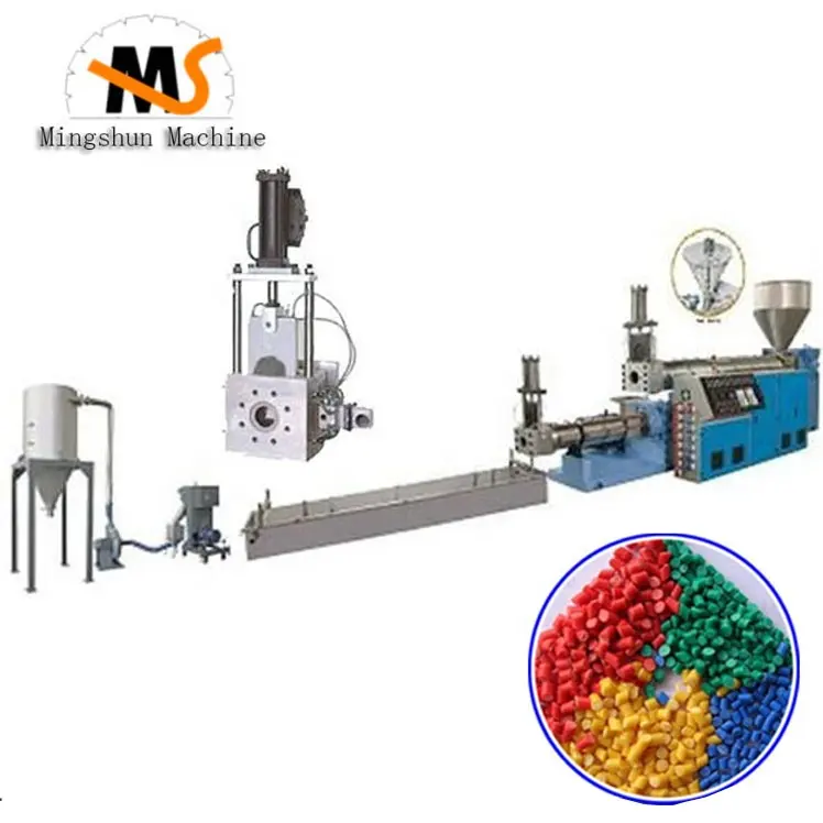 Máquina de reciclagem de granulação de plástico Mingshun PE PP PS PPR granulador granulador granulador