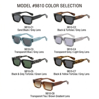 Lunettes de soleil de mode unisexe durables en PC CP, grand cadre carré, protection UV400, pour cyclisme et conduite en extérieur, vente en gros 2026