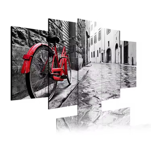 Pintura de Paisaje <span class=keywords><strong>al</strong></span> por Mayor, 5 Paneles, Cuadros Impresos en Lienzo, Árboles Grandes, Animales Salvajes, Decoración del Hogar, Arte de Pared, Paisaje Marino - Product Image 3