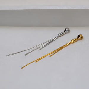 S925 Silver Female 3 Bead <b>Earrings</b> Pendant <b>Necklace</b> <b>Set</b> DIY <b>Pearl</b> Jewelry with Chain Fashion Dangle Accessory - Product Image 4