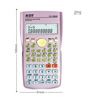 Calculadoras científicas OEM 82MS, artículos básicos diarios de oficina hechos en China, fuente de alimentación, batería, artículos escolares, Calculadoras