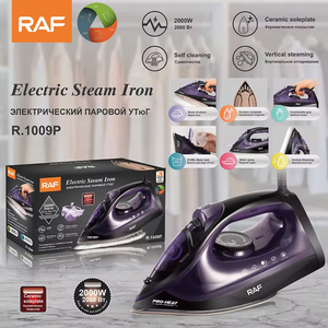 Fer à vapeur électrique multicolore professionnel avec plaque en céramique pour un repassage en douceur des vêtements - Product Image 5