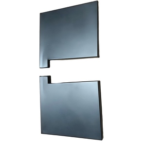 <span class=keywords><strong>Gouttière</strong></span> carrée en aluminium au design moderne, à bord inversé, peignable, pour drainage des eaux de pluie de villa et descente d'eau dissimulée - Product Image 5