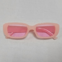Nouvelles lunettes de soleil rectangulaires PC 2025, lunettes de soleil tendance, couleur bonbon personnalisée, petites lunettes carrées pour femmes et hommes, lunettes de soleil
