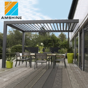 Pergola motorisée en aluminium DIY, imperméable et résistante à la pluie, pour atrium, patio, gazebo ou balcon - Product Image 6