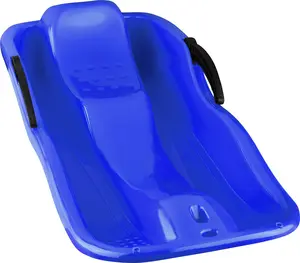 snow sled plastic, sledges with rope and brake for kids and adult