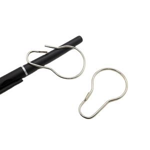 EWANG Custom Bathroom <b>Silver</b> Decor <b>Curtain</b> Hooks Shower <b>Curtain</b> Rings - Product Image 2