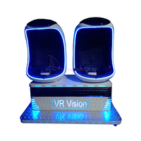 Realidad Virtual 9D 360 grados movimiento silla simulador de vuelo Mini Montaña Rusa simulador de vuelo VR cine huevo silla para la venta