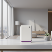 Diffuseur d'huiles essentielles électrique sans eau de qualité professionnelle, capacité de 260 ml, fonctionnement silencieux <38 dB, contrôlé par application
